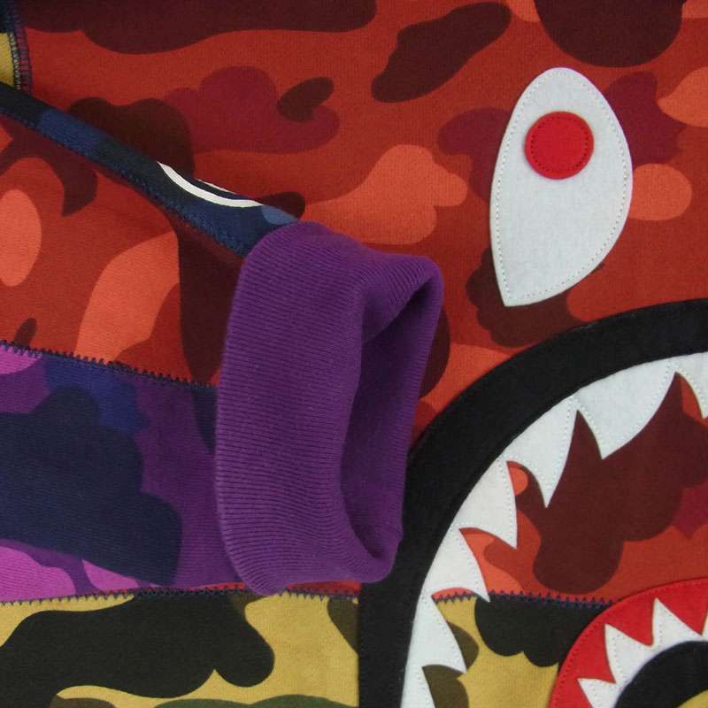 アベイシングエイプ 1F30113006 MIXCAMO SHARK CRAZYWIDE SWEAT ミックスカモ シャーク クレイジー クルーネック スウェット 買取実績 画像