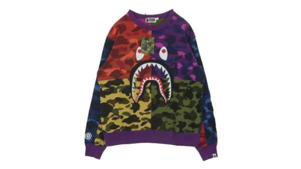 アベイシングエイプ 1F30113006 MIXCAMO SHARK CRAZYWIDE SWEAT 買取実績