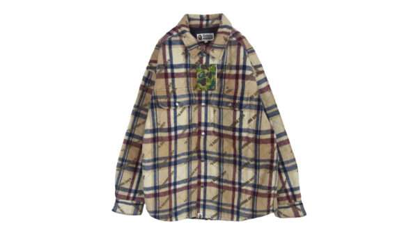 アベイシングエイプ 23AW 001HJJ801059I LOGO CHECK PATTERN PADDED FLANNEL SHIRT JACKET 買取実績