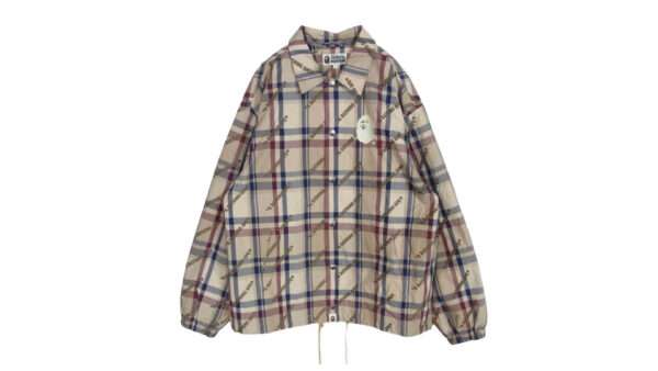 アベイシングエイプ 25SS 001LJJ801052I Logo Check Pattern Coach Jacket 買取実績