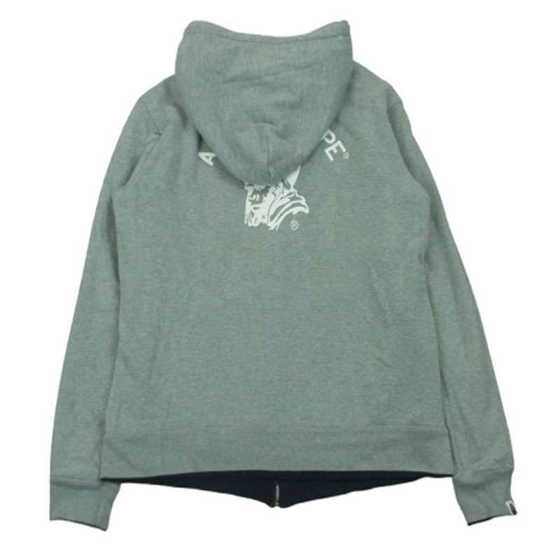 アベイシングエイプ カレッジ ロゴ ジェネラル プリント リバーシブル フルジップ スウェット パーカー 買取実績 画像