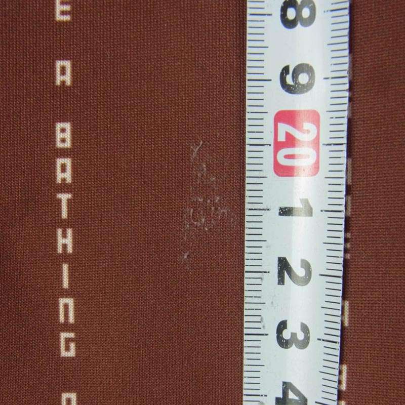 アベイシングエイプ TEXT STRIPE JERSEY TOP ストライプ ジップアップ ジャケット 買取実績 画像