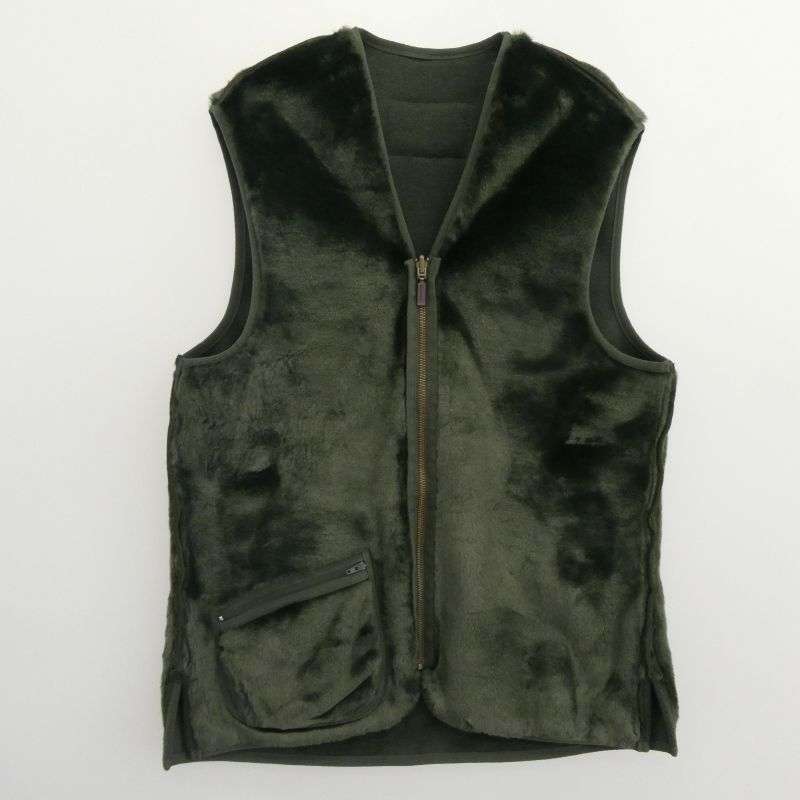 バブアー 24AW 242MLI0004 フロントジップ クラシックフィット リバーシブル ファー ライナー ベスト 買取実績 画像