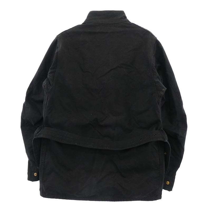 バブアー 70s 英国製 INTERNATIONAL JACKET 1crest 1ワラント AEROファスナー 黒生地 黒ボタン インターナショナル オイルド ジャケット 買取実績 画像