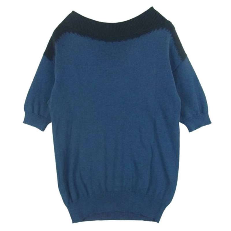 ボッテガヴェネタ 371854 VZHE0 カラー切替 半袖 ニット トップ Tシャツ 買取実績 画像