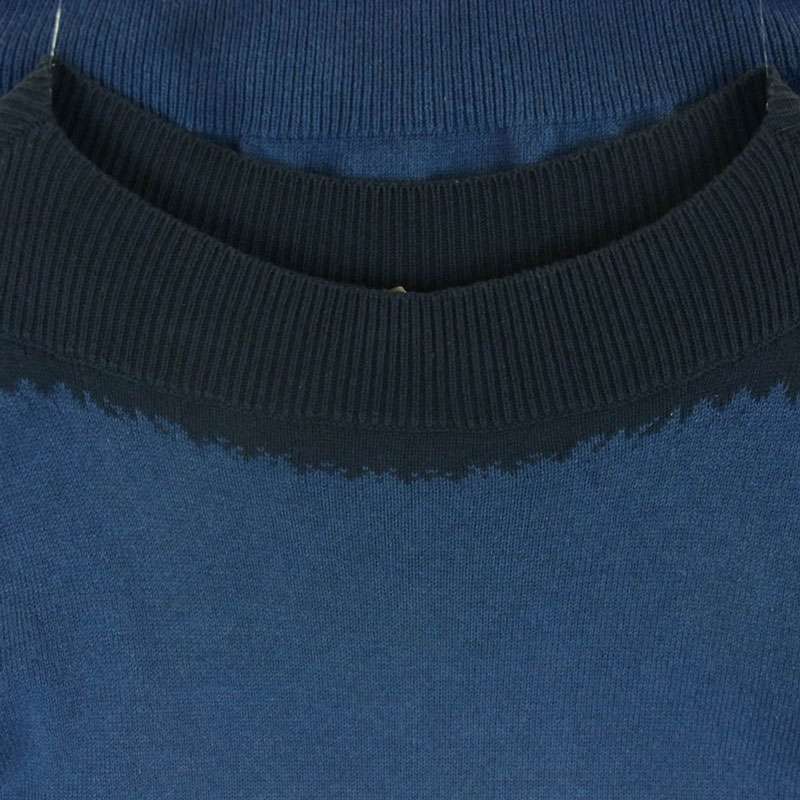 ボッテガヴェネタ 371854 VZHE0 カラー切替 半袖 ニット トップ Tシャツ 買取実績 画像