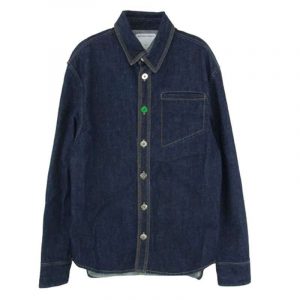 ボッテガヴェネタ 686067 V0W20 メタルボタン コントラストボタン 変形ポケット デニムシャツ ジャケット 買取実績