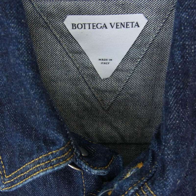 ボッテガヴェネタ 686067 V0W20 メタルボタン コントラストボタン 変形ポケット デニムシャツ ジャケット 買取実績 画像