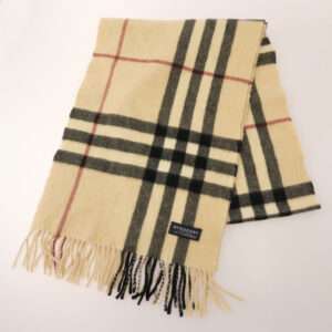 バーバリー カシミア チェック マフラー 買取実績