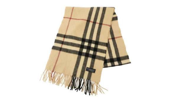 バーバリー カシミア チェック マフラー 買取実績