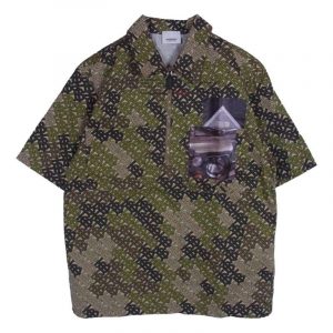 バーバリー ロンドン 4560514 TBロゴ総柄 カモフラ ハーフジップ 半袖 シャツ 買取実績