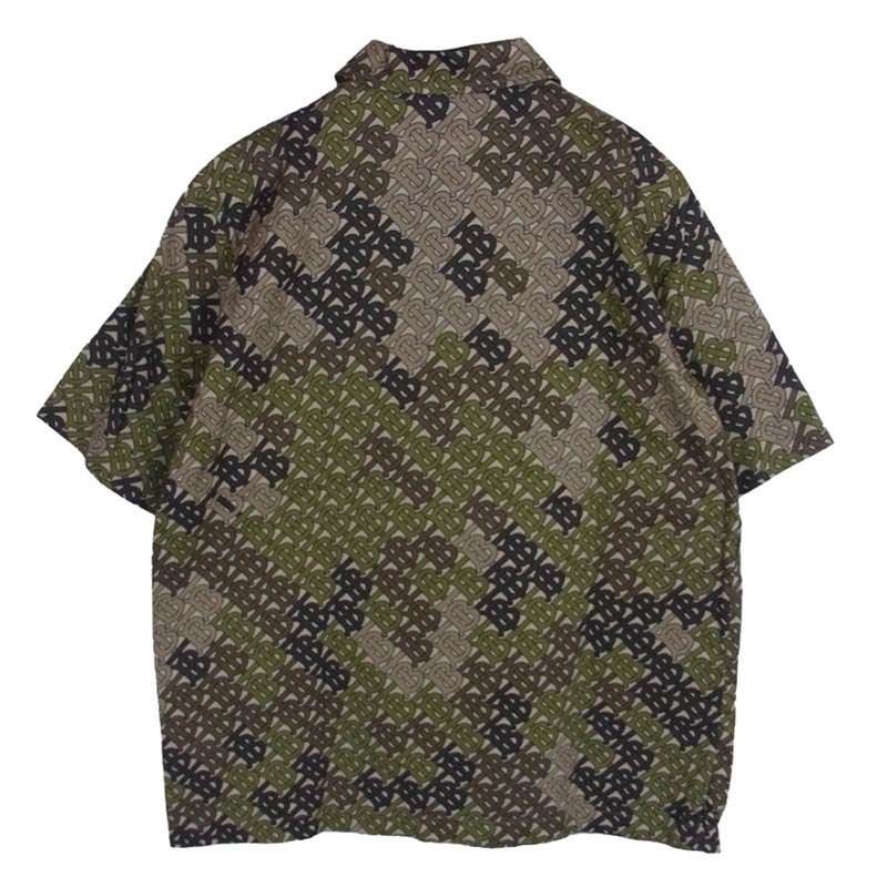 バーバリー ロンドン 4560514 TBロゴ総柄 カモフラ ハーフジップ 半袖 シャツ 買取実績 画像