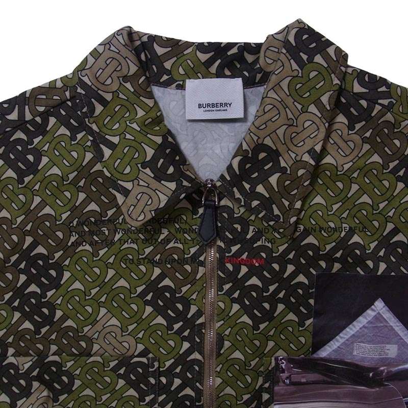 バーバリー ロンドン 4560514 TBロゴ総柄 カモフラ ハーフジップ 半袖 シャツ 買取実績 画像