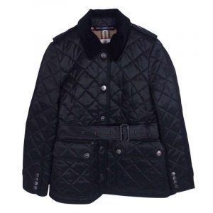 バーバリー ロンドン 8038326 2021 Future Archive カプセルコレクション 裏地ノバチェック 襟コーデュロイ キルティング切替 ベルテッド ハーフコート ジャケット 買取実績