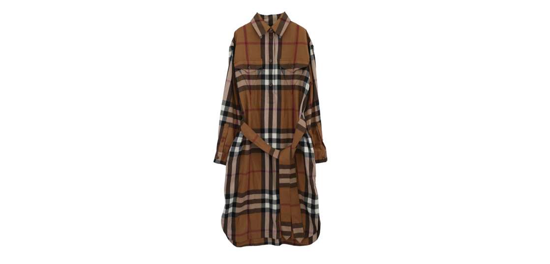 バーバリー ロンドン 8046712 Astride Check Wool Shirtdress 買取実績