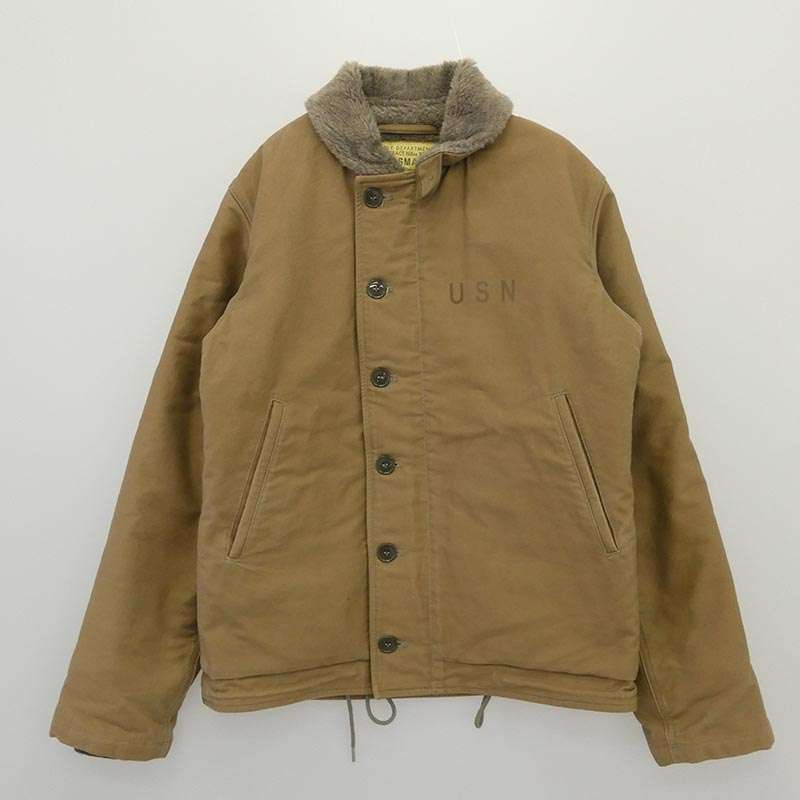バズリクソンズ BR12031 Type N-1 KHAKI NAVY DEPARTMENT 40s Model デッキジャケット 買取実績 画像