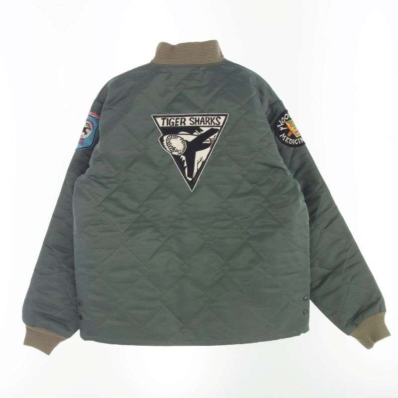 バズリクソンズ BR15572 CWU-9 P LINER JACKET TIGER SHARKS WILLIAM TELL 61 ワッペン 刺繍 タイガー シャーク ナイロン ライナー フライト ジャケット 買取実績 画像