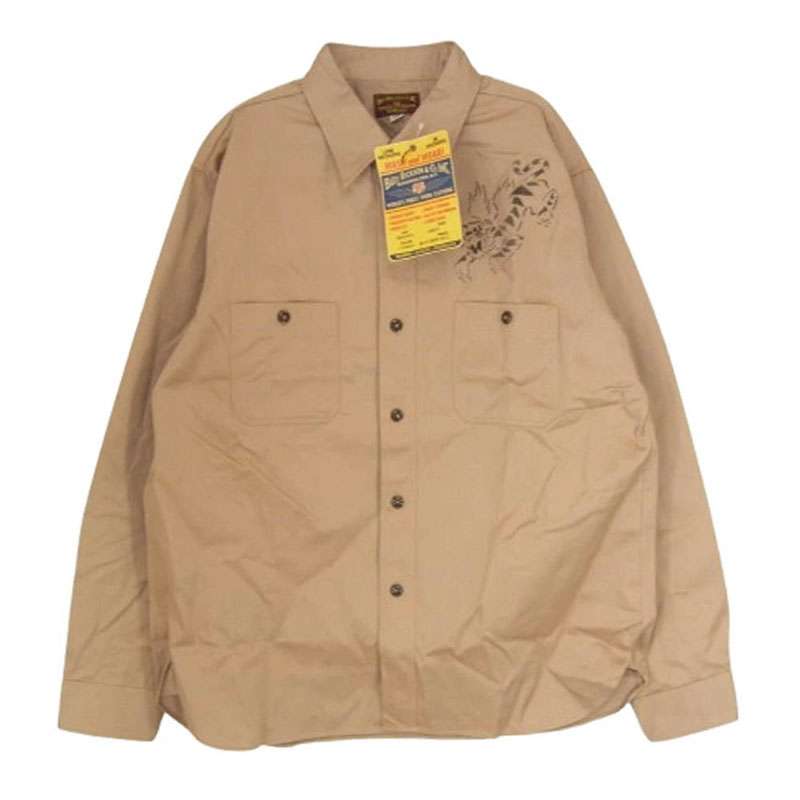 バズリクソンズ BR29476 HERRINGBONE WORK SHIRT FLYING TIGERS ヘリンボーン 長袖 ワークシャツ ステンシル 買取実績 画像