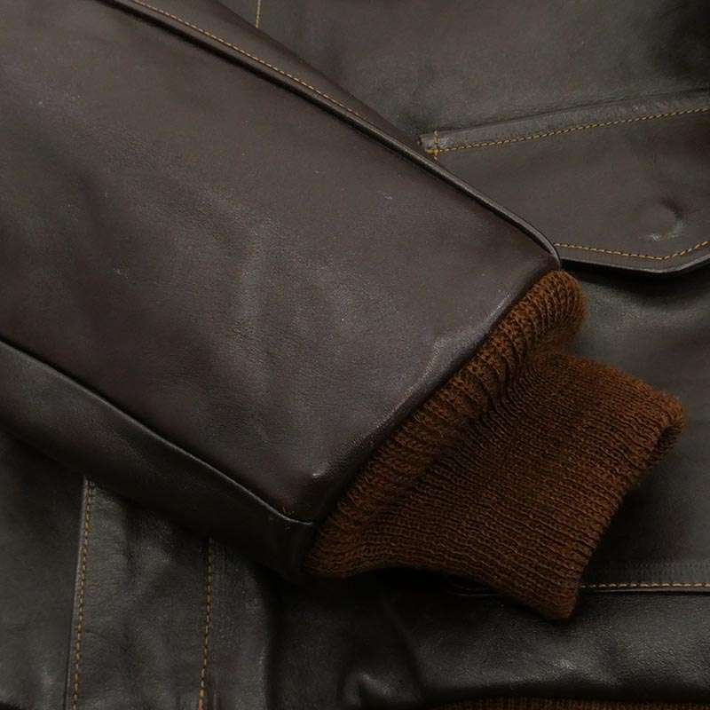 バズリクソンズ BR80555 type A-2 ORDER No.W535 AC 16159 BUZZ RICKSON CLOTHING CO. SEMI-ANILINE FINISHED ホースハイド フライト ジャケット 買取実績 画像
