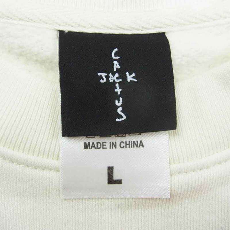 カクタスジャック Travis Scott D.L.T.L.F.R.T. CREWNECK ホワイト系 買取実績 画像