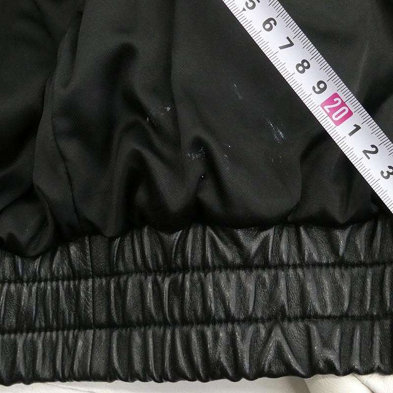 セリーヌ 22AW 2ED47577H by Hedi Slimane エディ期 SOFT LAMBSKIN FLAG TEDDY JACKET バイカラー ソフトラムスキン テディジャケット 買取実績 画像