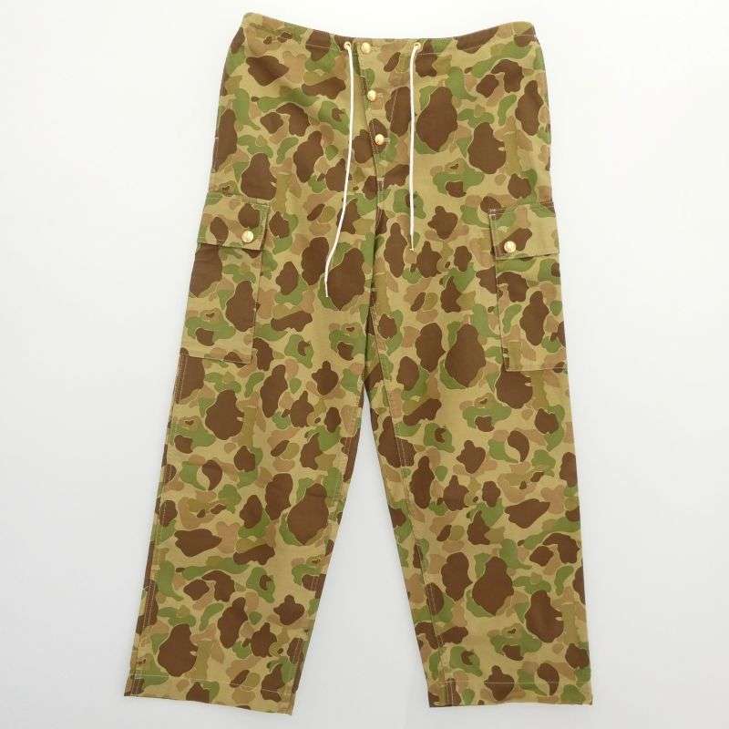 セリーヌ 22AW 2Z167629M 金ボタン ボタンフライ カモフラ 迷彩 カーゴ パンツ 買取実績 画像