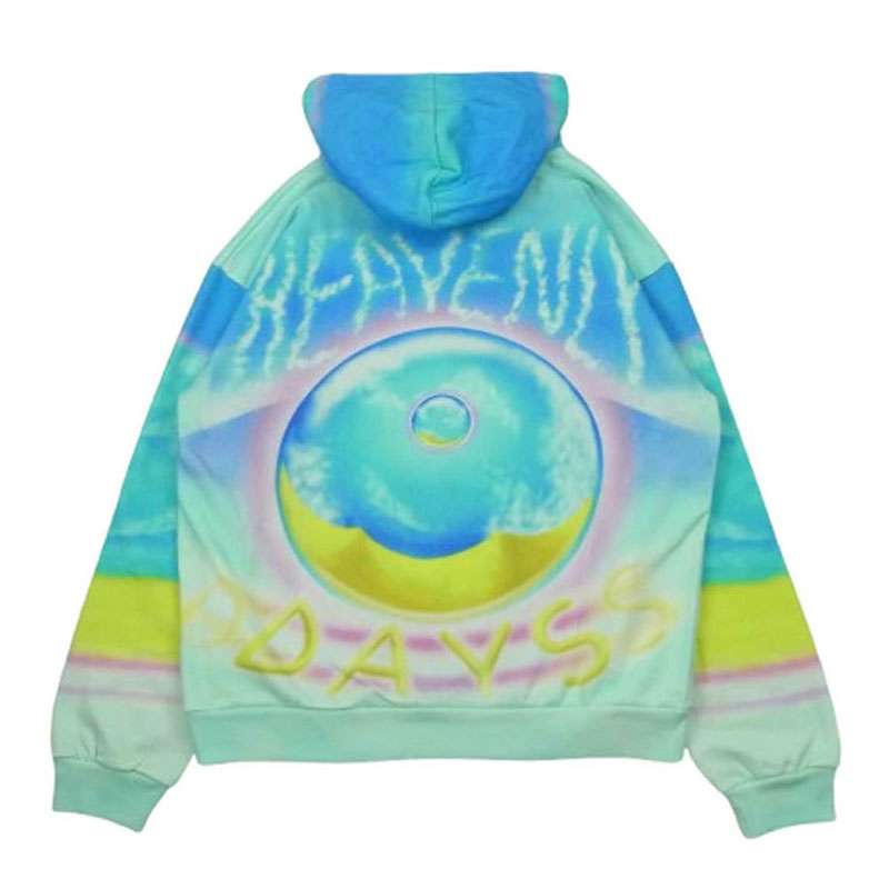 セリーヌ 22SS 2Y698468Q Marcelo Lavin HEAVENLY DAYS Loose Hoodie with Print in Cotton Fleece マルセロラヴィン ヘヴンリーデイズ コットン プリント ルーズ フーディ プルオーバー パーカー 買取実績 画像