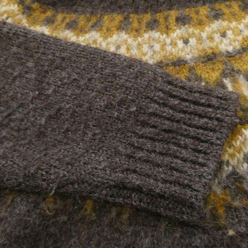 セリーヌ 2A08T 120O Wool short knit sweater ノルディック ハイネック クロップド ショート ニット セーター 買取実績 画像