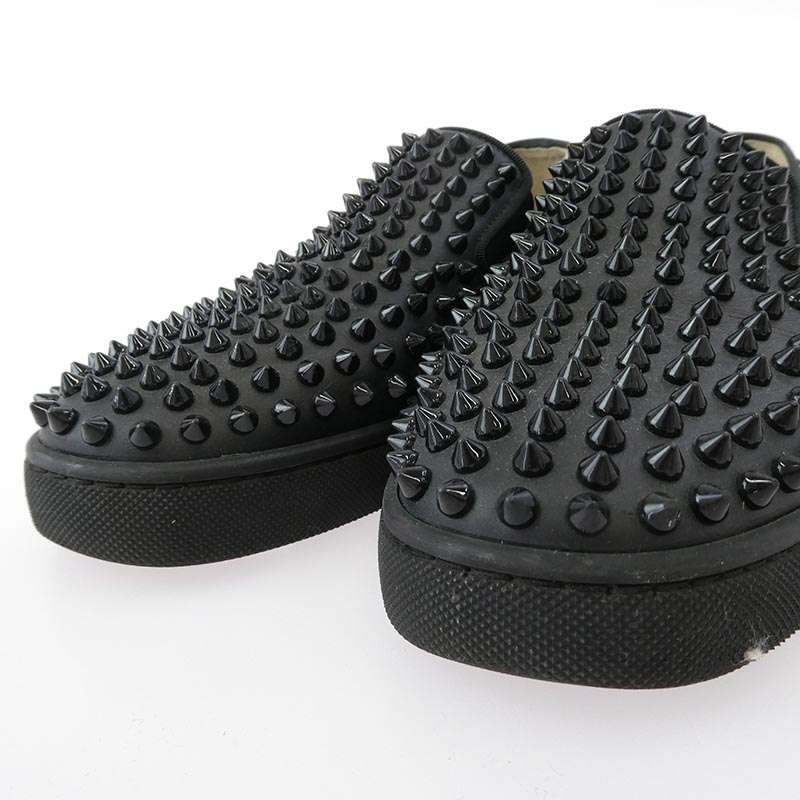 クリスチャンルブタン ブラック スタッズ スリッポン スニーカー 買取実績 画像