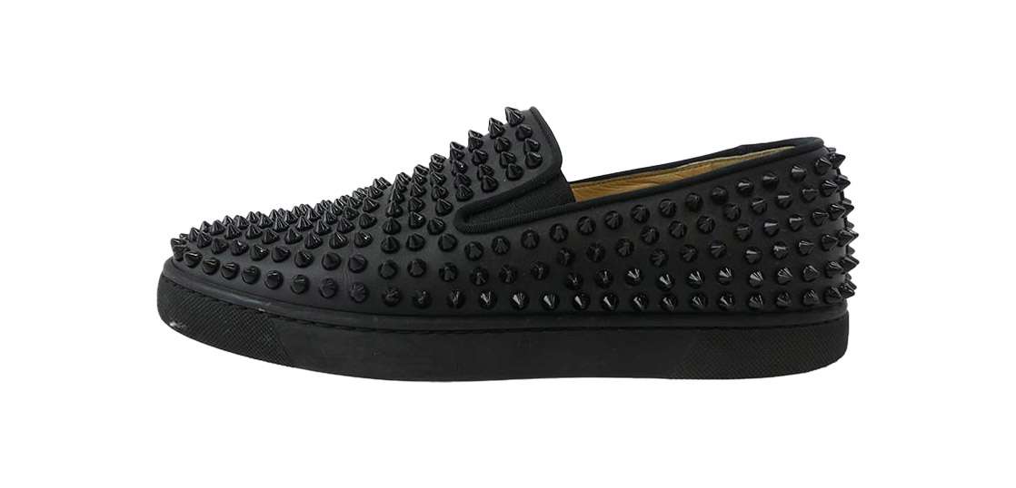 クリスチャンルブタン ブラック スタッズ スリッポン スニーカー 買取実績