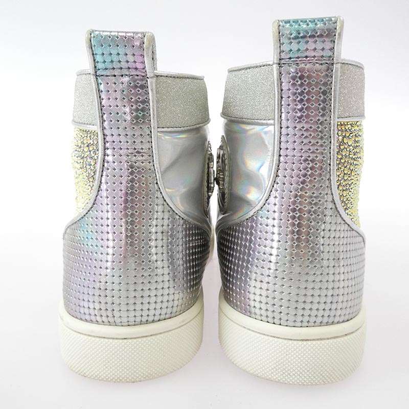 クリスチャンルブタン クリスタル ラインストーン スパンコール スタッズ ハイカットスニーカー 買取実績 画像