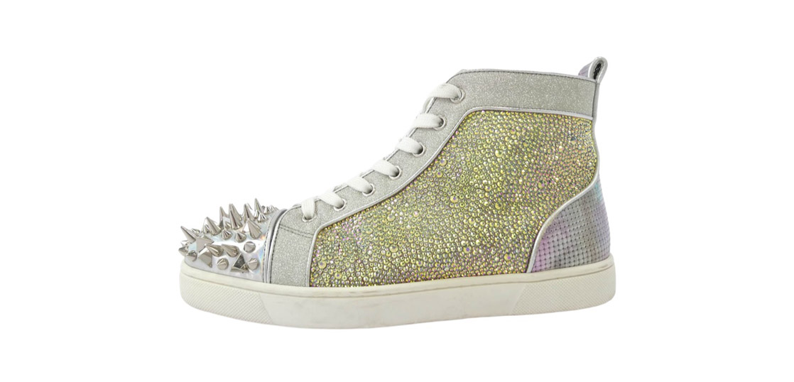 クリスチャンルブタン クリスタル ラインストーン スパンコール スタッズ ハイカットスニーカー 買取実績