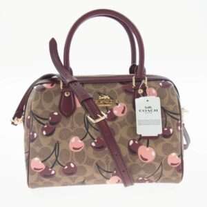 コーチ CY692 チェリー プリント シグネチャー キャンバス ローアン サッチェル バッグ 買取実績