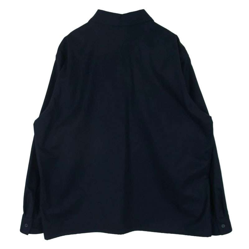 コモリ 16AW J03-02005 フラノ ジップ ウール ヘンリー 長袖 シャツ 買取実績 画像