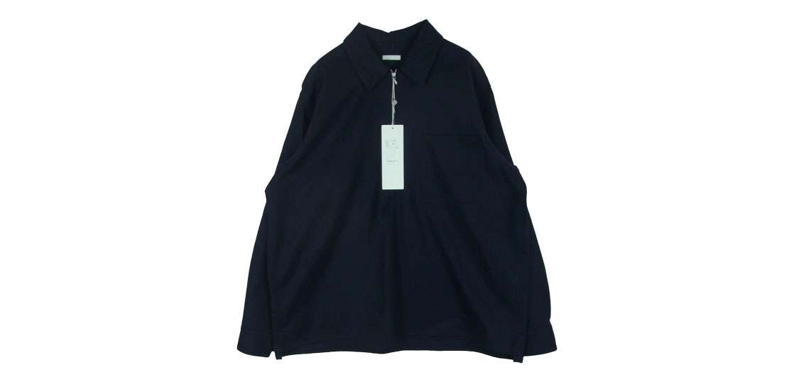 コモリ 16AW J03-02005 フラノ ジップ ウール ヘンリー 長袖 シャツ 買取実績