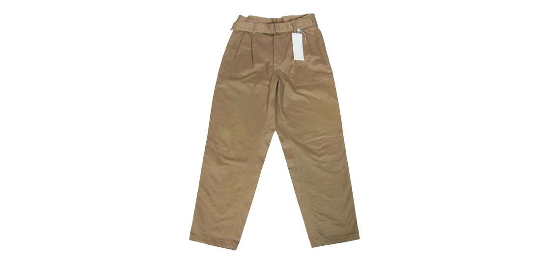 コモリ 16SS I01-03006 ベルテッド チノ パンツ 買取実績