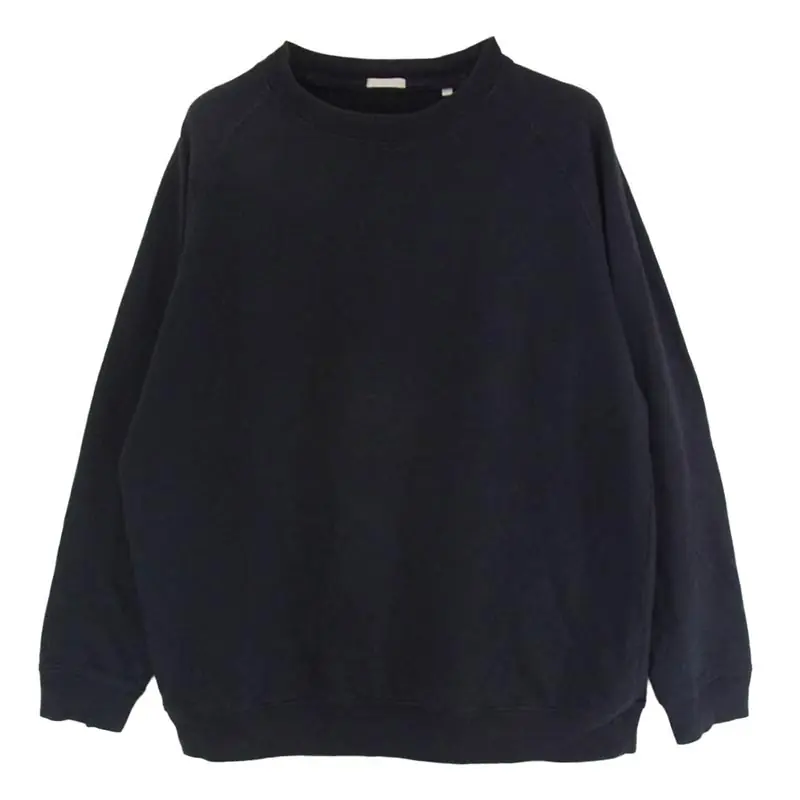 COMOLI / インレイ起毛長袖クルー BLACK 【公式通販】