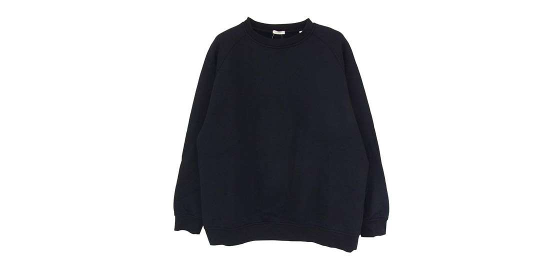 コモリ 18AW N03-05004 裏起毛 ラグランスリーブ 長袖 クルーネック スウェット トレーナー 買取実績