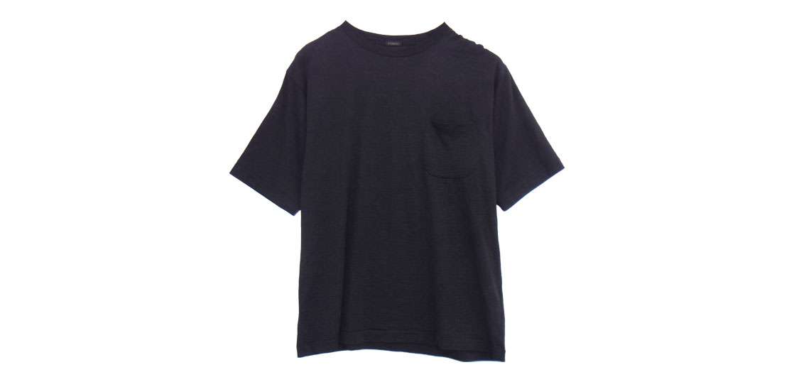 コモリ 19SS P01-05007 日本製 ウール 天竺半袖 クルー ポケット 半袖 Tシャツ 買取実績