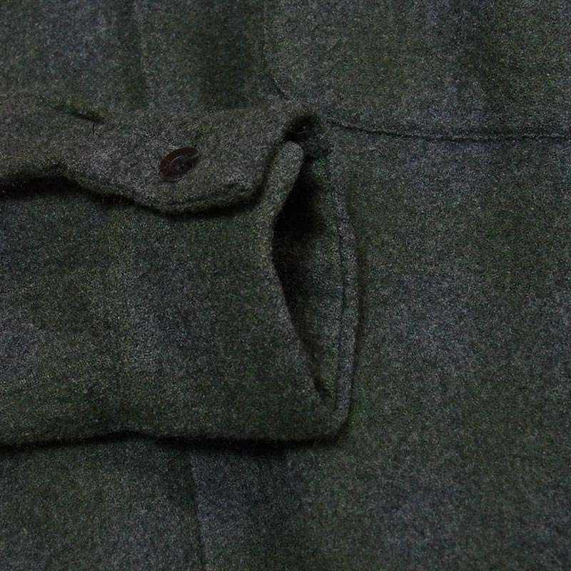 コモリ 20AW S03-02008 カシミヤ混ウール チェック オープンカラー シャツ 買取実績 画像