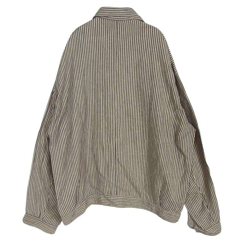 コモリ 22SS V01-01023 ストライプ ブルゾン シャツジャケット 買取実績 画像