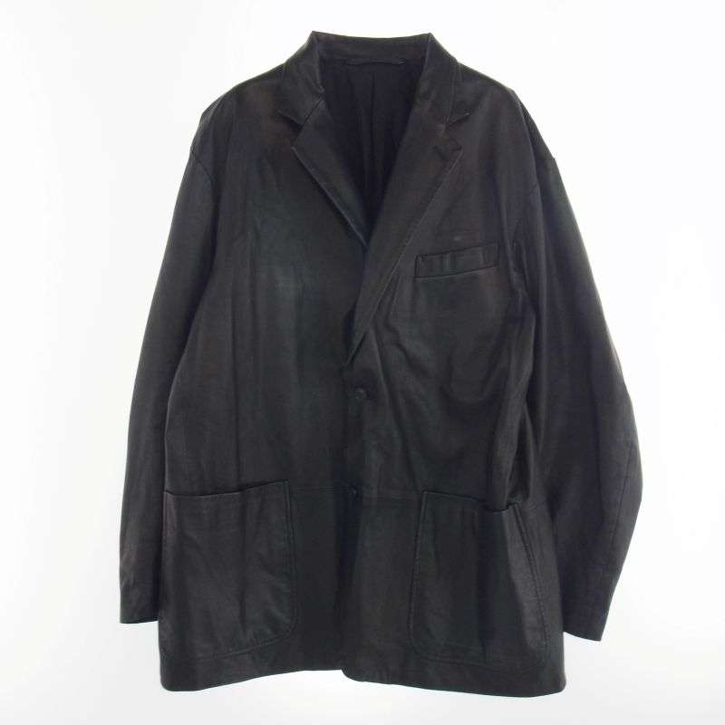 コモリ 23AW Y03-01021 シープスキン 2B ジャケット レザー テーラードジャケット 買取実績 画像