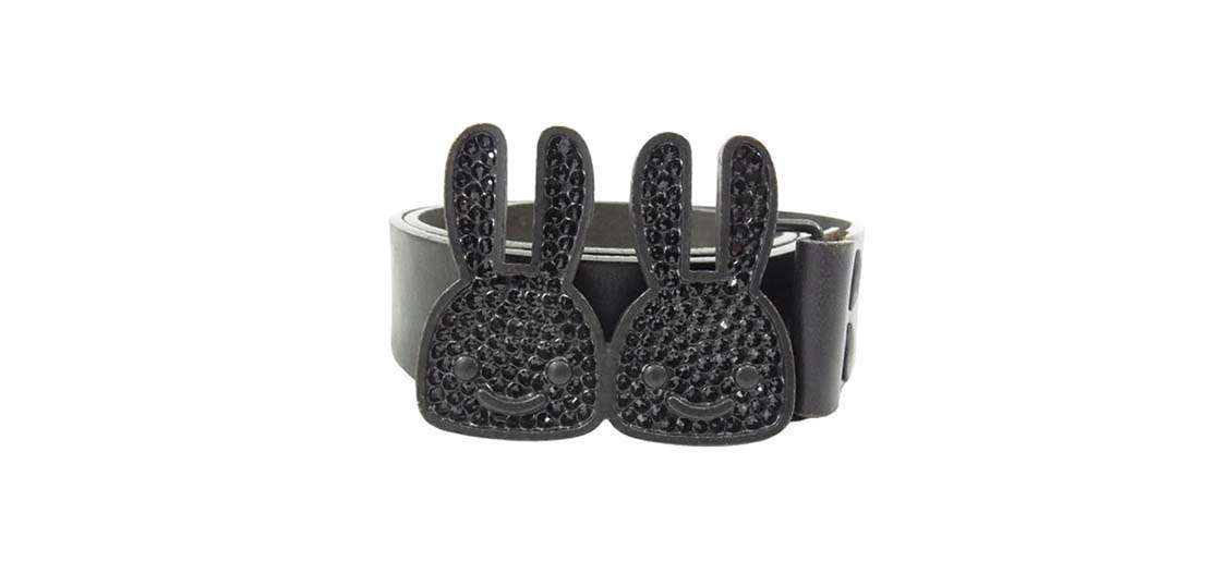 キューン レザーベルト バックル ブラック系 買取実績