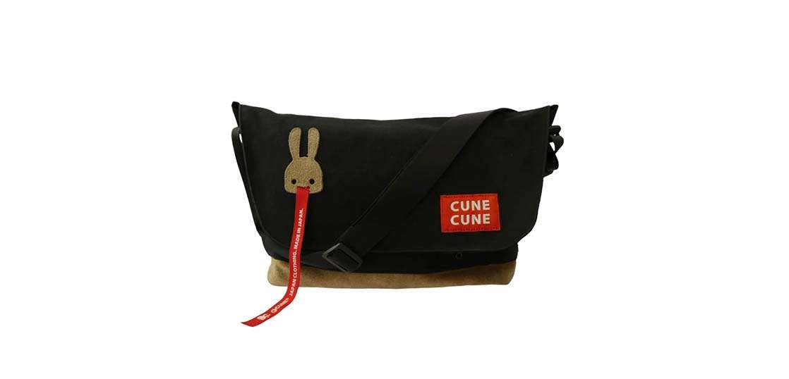 キューン 帆布 メッセンジャー バッグ ブラック系 買取実績