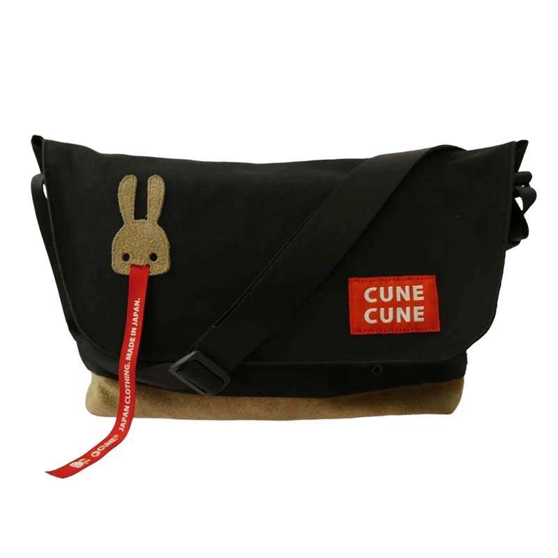 キューン 帆布 メッセンジャー バッグ ブラック系 買取実績 画像