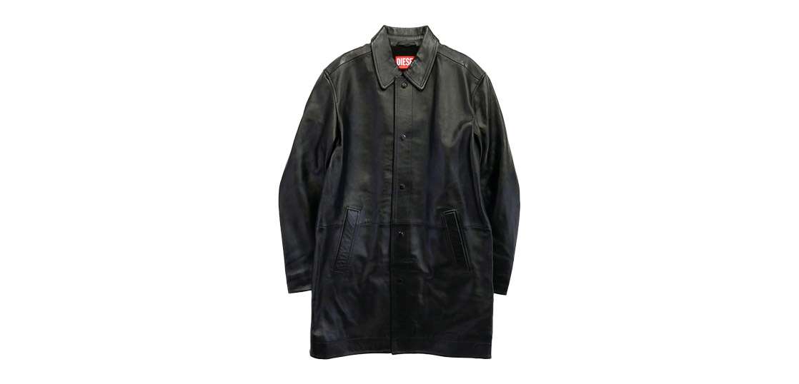 ディーゼル A14125 24-25AW グレンマーティンス期 L-CORDIER ラムレザー ステンカラー コート 買取実績