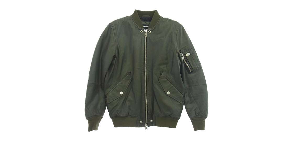 ディーゼル L-PARKER レザー MA-1 ボンバージャケット ブルゾン 買取実績