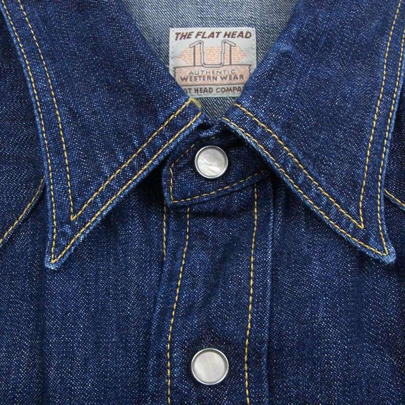 フラットヘッド 7001 DENIM WESTERN SHIRT デニム ウエスタン 長袖シャツ 買取実績 画像