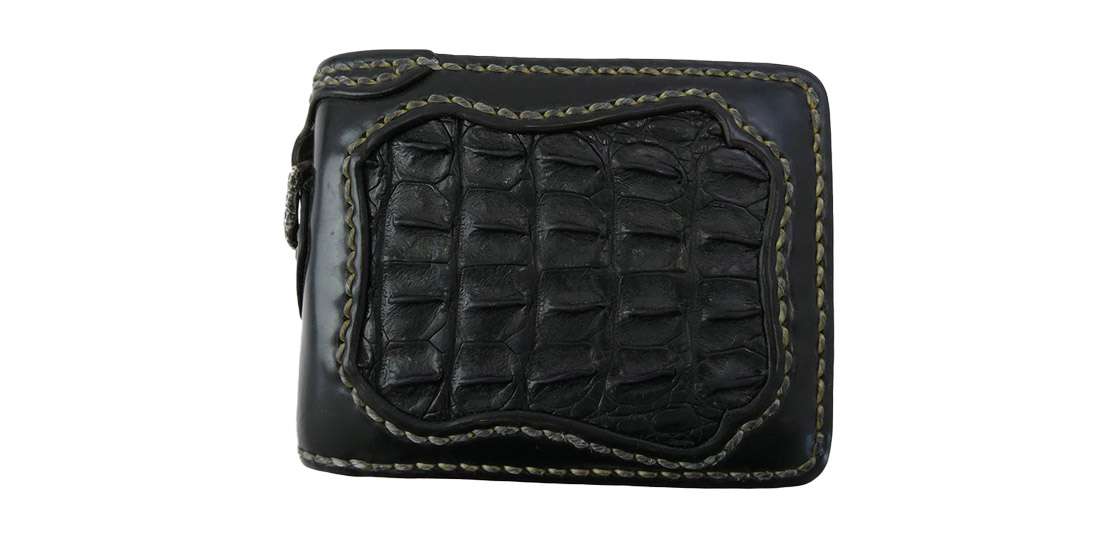 フラットヘッド クロコダイル × コードバン ショート ウォレット 二つ折り 財布 買取実績