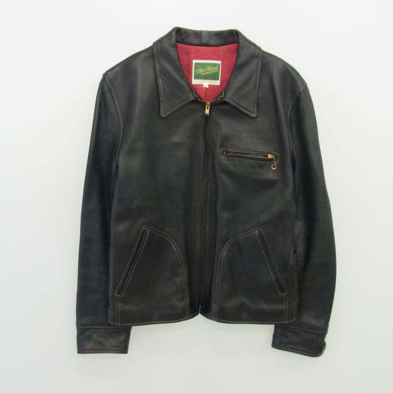 フラットヘッド ディアスキン ジップアップ シングル ライダース ジャケット 買取実績 画像